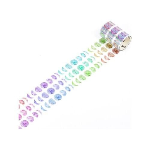 60mm Wide Retro phases of the moon Decoration Washi Tape DIY Planner Diary Scrapbooking Masking Tape Escolar
