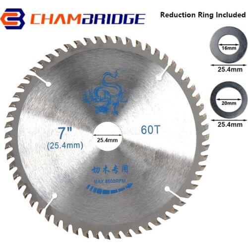 7Inch 180mm Wood Saw Blade 60T Circular Saw Blade Woodworking For Cutting Wood Plastic Carbide Cutting Disc Rotary Tool