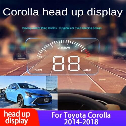 Car Head Up Display HUD for Toyota Corolla 2014 2015 2016 2017 2018 Electronic Accessories Safe Driving Screen Alarm System