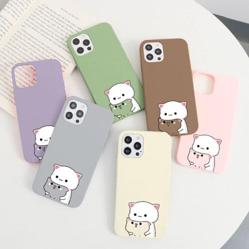 Lovely Cat Case For Samsung Galaxy A31 A32 A40 A50 A51 A52 A71 A72 A10 A12 A20E A21S S9 S10E S10 S20 FE S21 Ultra Plus TPU Cover