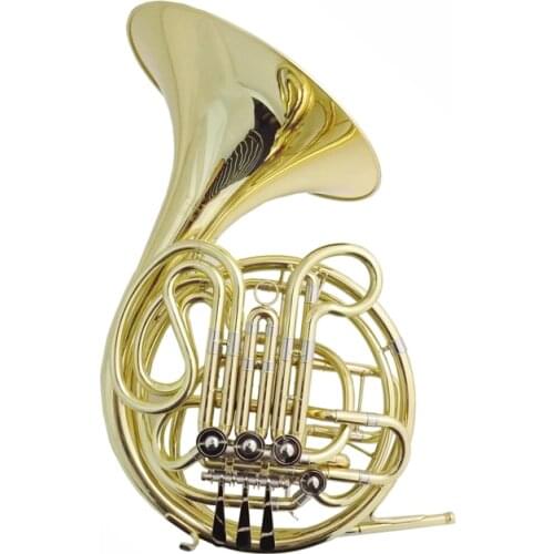F/Bb French Horn one piece bell with case 4 valves French horn Musical instruments Lacquer silver french horns