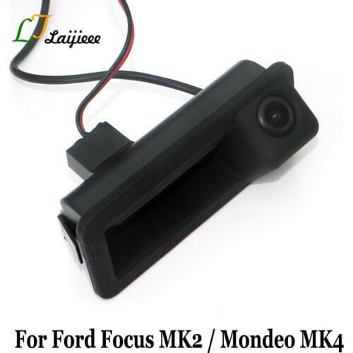 Rearview Camera For Ford Focus 2 2005~2014 / With Power Relay Car Trunk Handle Parking Camera For Ford Mondeo MK4 2007~2014