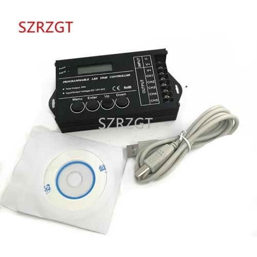 TC420 TC421 time programmable 5 CH output led strip light controller, Widely used in aquariums, fish tank, plant grow
