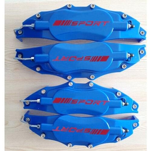 2 Or 4 Pcs ABS Plastic Brake Caliper Cover Red Sport Sticker Car Styling Front Rear For Bmw Audi Mercedes Benz Free Shipping