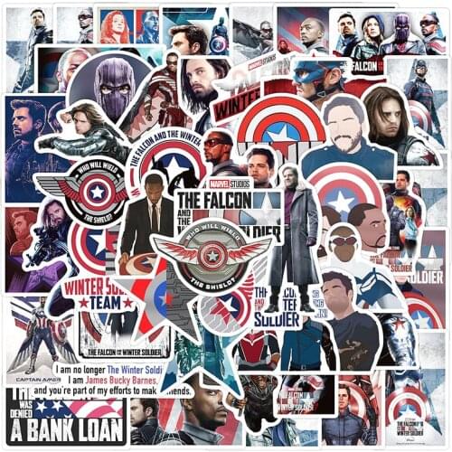10/30/50pcs/Set The Falcon and the Winter Soldier TV Show Graffiti Stickers For Computer Guitar Car Motorcycle Luggage Notebook