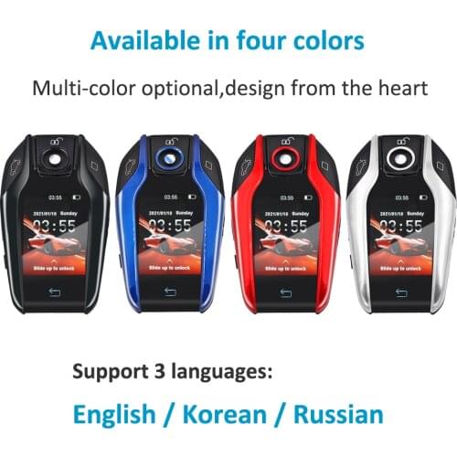 NEW Korean Russian Modified Boutique LCD Smart Remote Key Shell OBD for BMW Benz Buick Audi Cadillac Lexus Red Black Silver