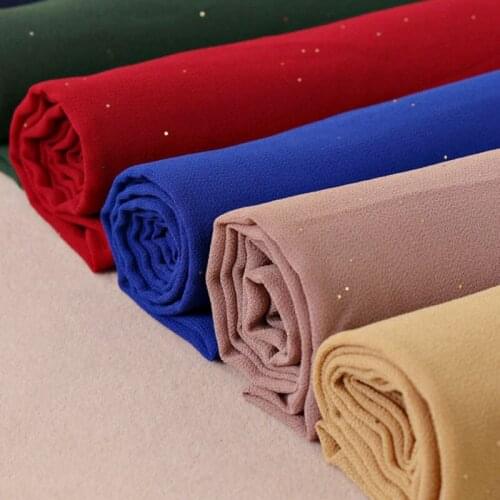 NEW women gold chiffon hijab scarf solid color muslim head shawls and wraps pashmina bandana female foulard ladies hijab stores