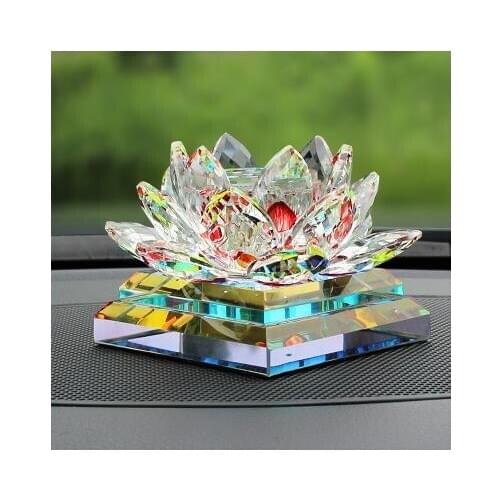 HOME DESKTOP DECORATION CRAFTS, BEAUTIFUL CRYSTAL LOTUS, BIRTHDAY GIFT, AMERICAN COUNTRY STYLE
