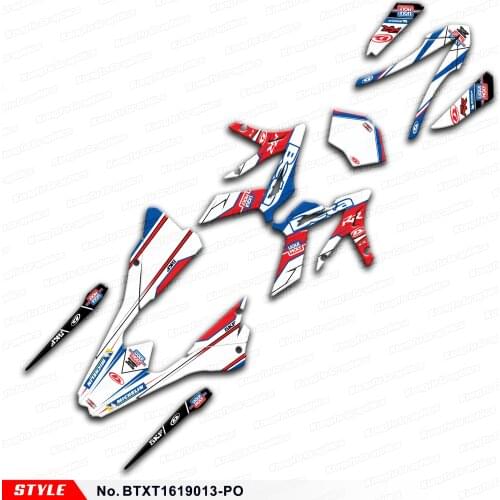 Aftermarket Motorcycle Stickers for Beta X-trainer 250 300 Xtrainer 2016 2017 2018 2019 2020, Style No. BTXT1619013-PO