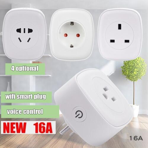 SA02 wifi samrt EU AU plug 16A switch socket timing smart Home appliance plug support voice control European standard plug