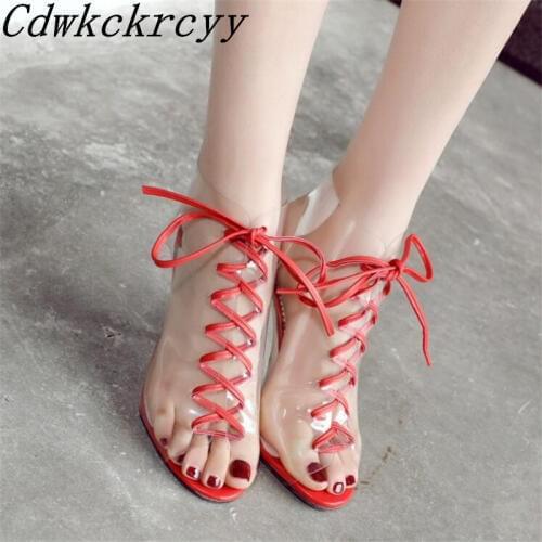 Summer New pattern fashion Super high heel Fish mouth Women sandals overlapping Bandage sexy banquet Women sandals size 34-43