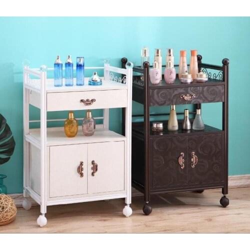 Beauty Salon Trolley Racks European-style Load-bearing Apartment Type Hairdressing Salon Hairdressing Shop Drawer Type Organizer