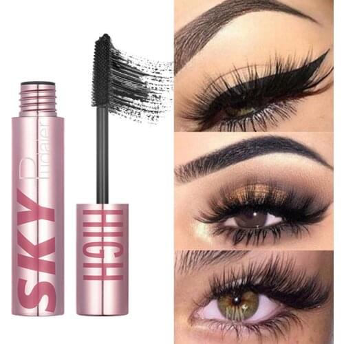 1pcs Curling Volume Eyelashes Mascara Waterproof Long Lasting Makeup Black Lash Extension Cosmetics 4D Silk Fiber Mascara