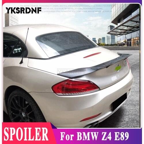 YKSRDNF For BMW Z4 E89 2009 2010 2011 2012 2013 R Style Carbon Fiber Rear Trunk Luggage Compartment Spoiler