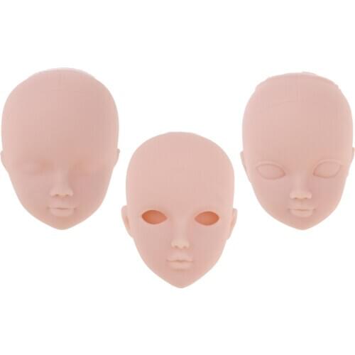 Female Ball Joint Doll Head Carving Sculpt For 1/6 BJD MSD OB Kurhn Dolls