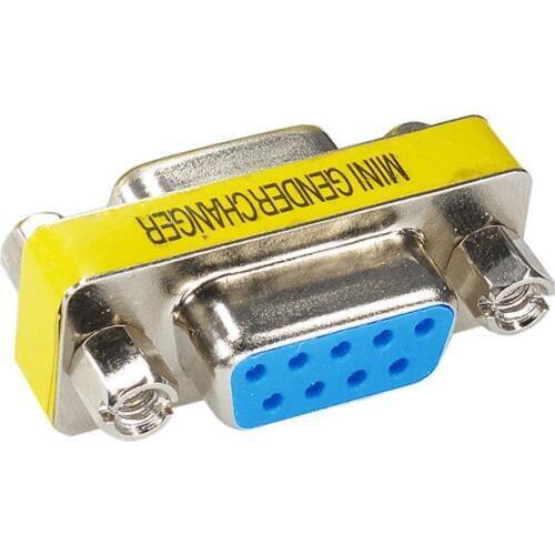 10pcs DB9 Adapter 9-pin D-type Charger Converter Adapter Connect RS-232 Serial Cable Coupler