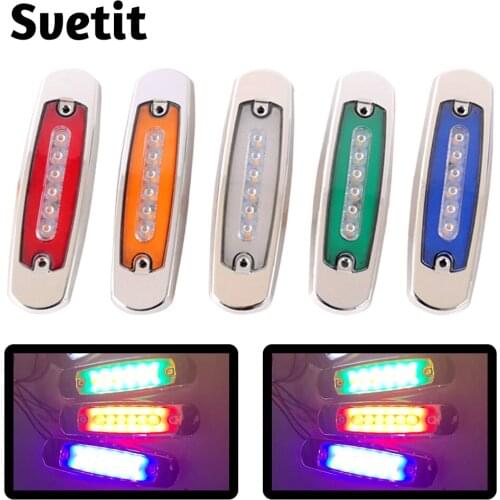 10Pcs 12V 24V LED Side Marker Lights For Trucks Trailer Dynamic Running Turn Signal Lamp Bus Van Tractor Clearance Lights