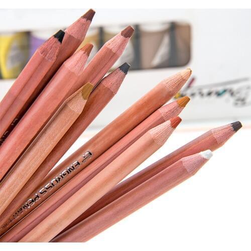 12 Colors Professional Wood Soft Pastel Pencils Lapis De Cor Artist Painting Color Pencil For School Drawing Sketch Art Supplies