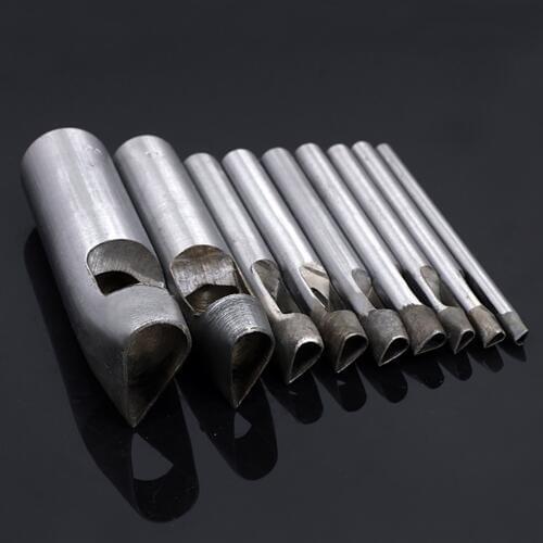 3mm-30mm Water drop shape Belt holes. Metal punching tool. Punching die. Mold. Eyelets. rivet. Button. Sewing patches