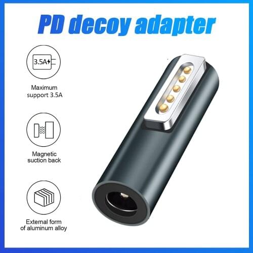 DC5521 to Magnetic Charger Adapter For Apple Macbook Air/Pro Fast Charging Connectors DC5521 Female To Magsaf*1 & 2 2021 Newest