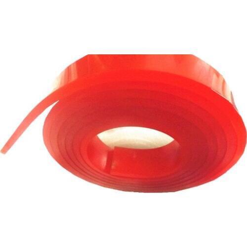 Free Shipping ! Red 40mm*8mm*4m "U" Shaped Rubber Squeegee Blade with 65A