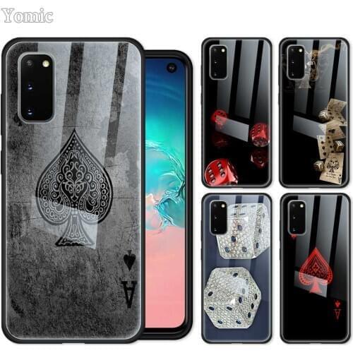 Dice Poker A Case For Samsung Galaxy S20 S10 Note 20 Ultra 5G 9 10 Lite S10e S8 S9 Plus Tempered Glass Phone Cover