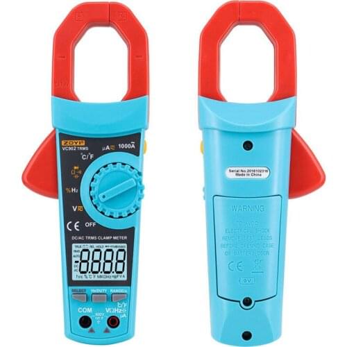 ZOYI Digital Clamp Meter Multimeter VC902 Automatic Range Meter Low Current Measurement 1000A