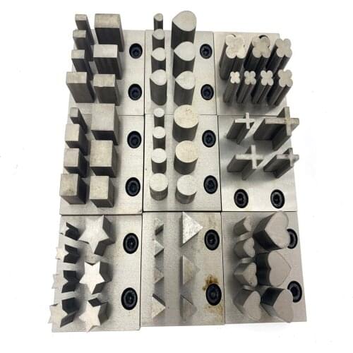 1SET Jewelry Sheet Metal Disc Cutter Set Metal Mold Cutting Punching Cross/Water drop/Star/Oval/Triangle/Rectangle/Heart Shape