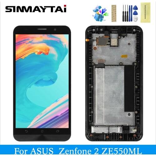 For ASUS ZenFone Asus ZenFone 2 ZE550ML Z008D lcd display digitizer touch screen replacement Parts black lcd 2 ZE550ML Z008D LCD