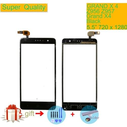 For ZTE Grand X4 Z956 Z957 Touch Screen Digitizer Panel Glass Lens Front Outer LCD Glass Grand X 4 Touch Replacement