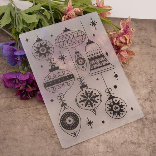 KLJUYP Christmas decorations Plastic Embossing Folders for DIY Scrapbooking Paper Craft/Card Making Decoration Supplies
