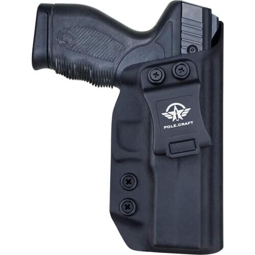 Kydex IWB Holster Custom Fit: Taurus 24/7-9mm / .40 - Inside Waistband Concealed Carry - Adj. Cant Retention - Cover Mag-Button