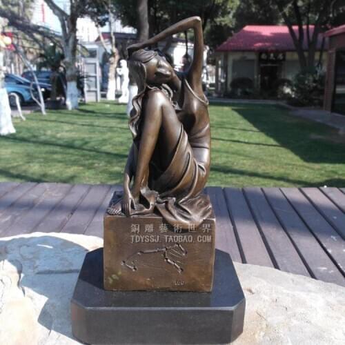 COPPER SCULPTURE ART YOUNG EUROPEAN CLASSICAL HANDICRAFT WHOLESALE FACTORY DECORATION HOME FURNISHING HOME FURNISHING FIGURES