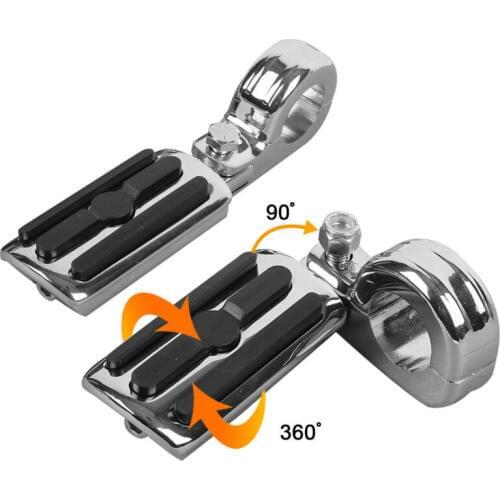 Motorcycle Highway 32mm 1.25" Engine Bars Foot Pegs For Harley Electra Glide Street Road King Universal