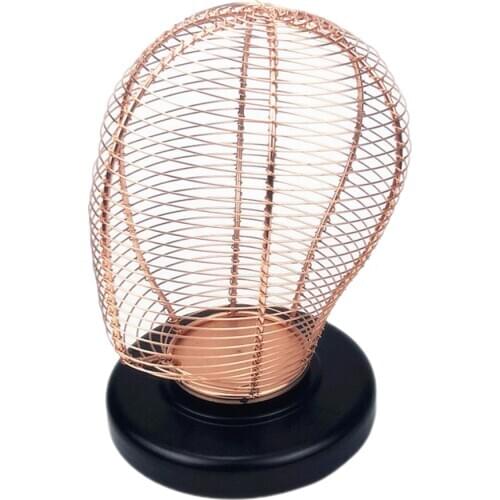 Unisex Mannequin Metal Mannequin Head Wig Glasses Hat Display Stand Wood