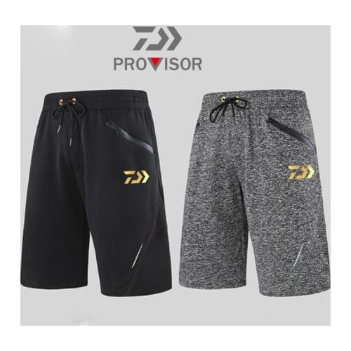 2020 New Summer Leisure Sports Daiwa Fishing Shorts Running Stretchy Quick-dry Shorts Loose Waist Solid Shorts Fishing Pants