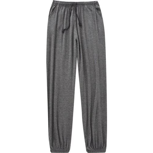 New Japanese Spring and Autumn Mens Pajamas Mens Modal Home Pants Tapered Pants Elastic Loose Large Size Trousers Pajama Pants