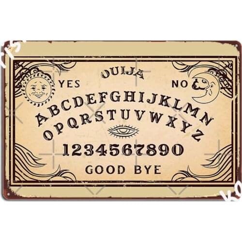 Ouija Distressed Metal Signs Wall Mural Garage Club Decoration Wall Plaque Tin sign Posters