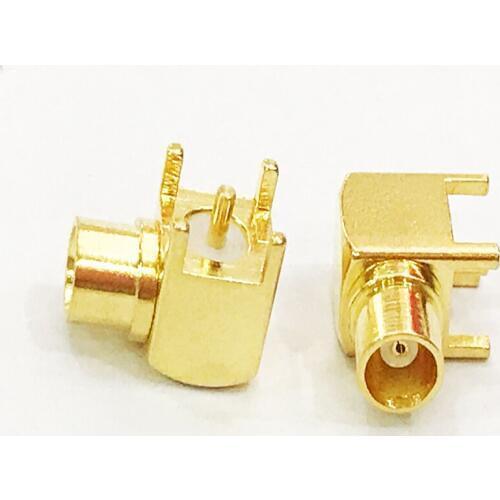 20pcs MCX female Right Angle RF Coaxial Connector PCB Mount Adapter