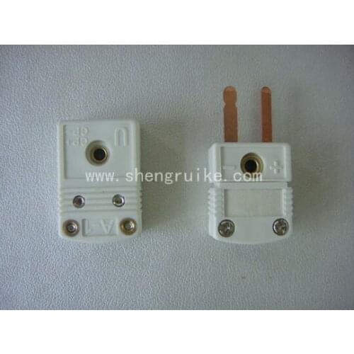 Mini B Thermocouple Connector Blue Color Flat pin Male and Female Similar to OMEGA