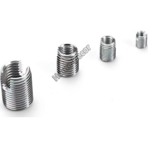 5pc Carbon Steel Self-tapping Sleeve/Spiral Sleeve Sheath/Thread Sleeve Bushing/Slotted Thread Sleeve For Plastic/Aluminum