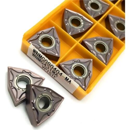 WNMG080404 MA VP15TF lathe tools carbide inserts External Turning Tool turning insert CNC Cutting tools WNMG 080404 insert