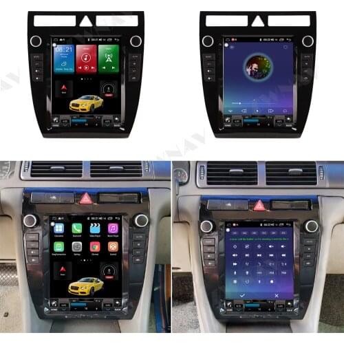 128G Tesla Screen Carplay Android 11 Radio Receiver For Audi A6 1999 2000 2001 2002 2003 Car Audio Stereo Video Player Head Unit