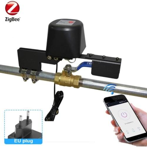 Tuya ZigBee Wifi Smart Water/Gas Valve Automation Control Shut On Off Voice Control Works With Alexa Google Assistant Smart Life