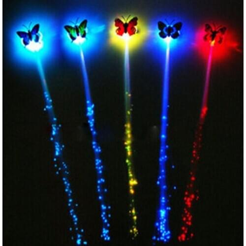Party LED Shining Headwear Glow Hair Braids Flash LED Fiber Hairpin Clip Light Up Headband Party Glow Hair accessories