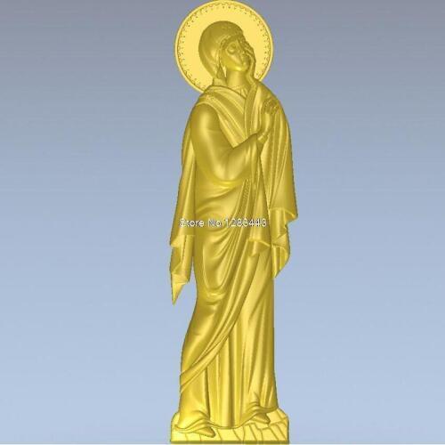 High quality 3d model relief for cnc or 3D printers in STL file mother of God at the crucifixion_1