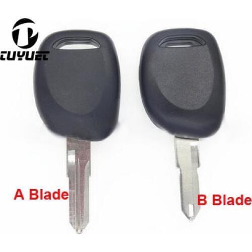 Replacement Car Key Blanks for Renault Transponder Key Shell Uncut Blade Case