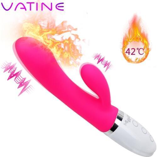 VATINE Female Masturbator Clitoris Stimulator G-spot Massager Erotic Heating Vibrator AV Stick Magic Wand Sex Toys For Women