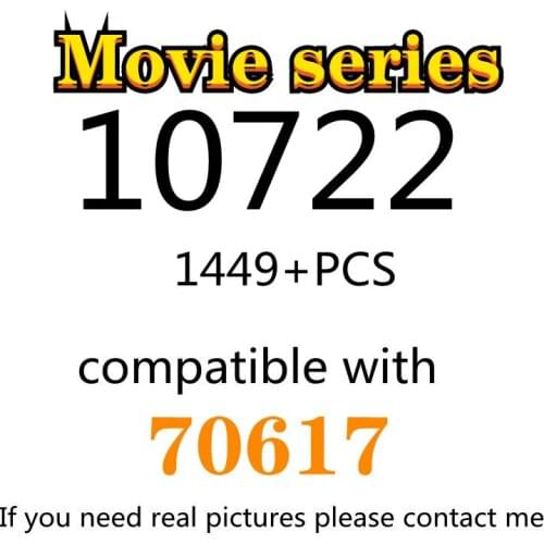 1449PCS 10722 Building Block Toy Movie Series 70617 Assembled Building Block Childrens Toy Gifts