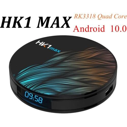 20pcs HK1 MAX TV BOX Android 10.0 4GB DDR3 32GB 64GB RK3318 Quad core 2.4G/5G Dual Wifi BT 4.1 USB 3.0 4K HD H.265 Media Player